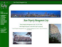 Tablet Screenshot of kanemanagement.com